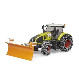 Bruder Bruder 3018 - Claas Axion met sneeuwschuif en sneeuwbanden