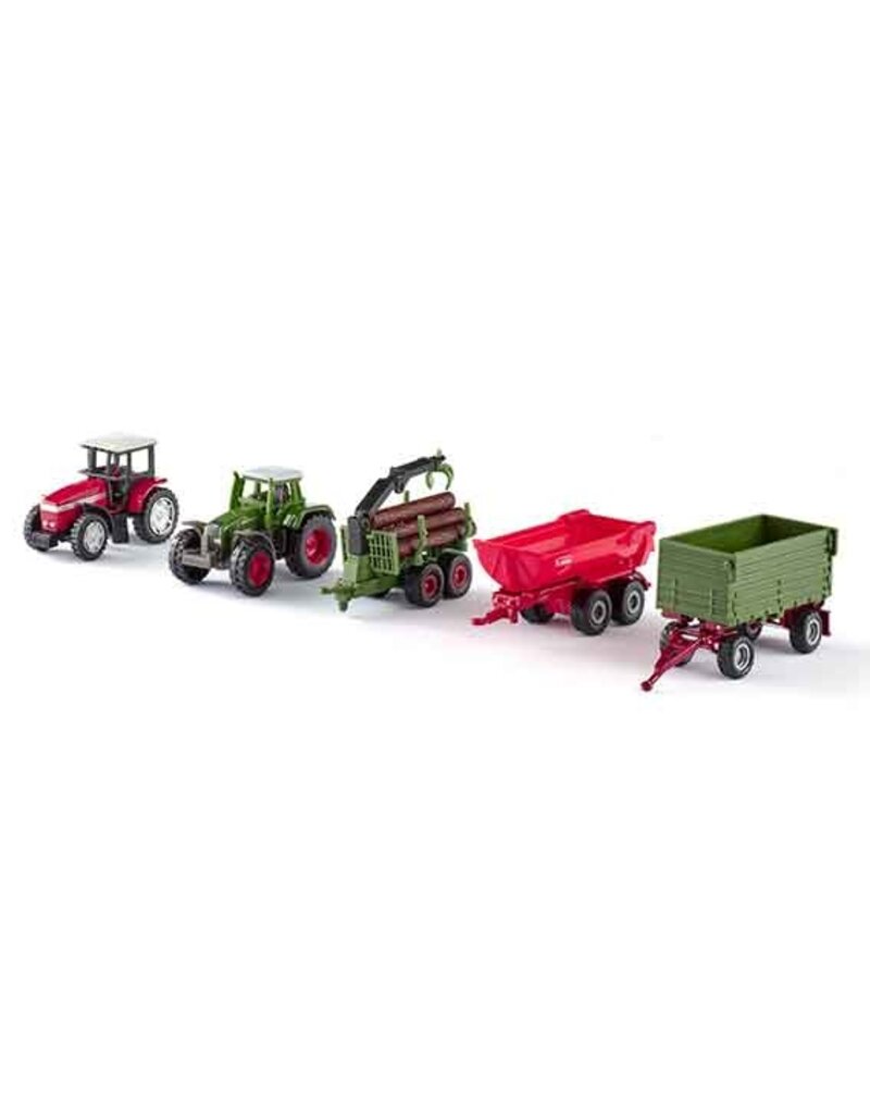 Siku Siku 8300 - Geschenkset 5 met tractors en aanhangers