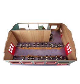 Kids Globe Kids Globe 610310 - Loopstal met berging en weiland 1:32