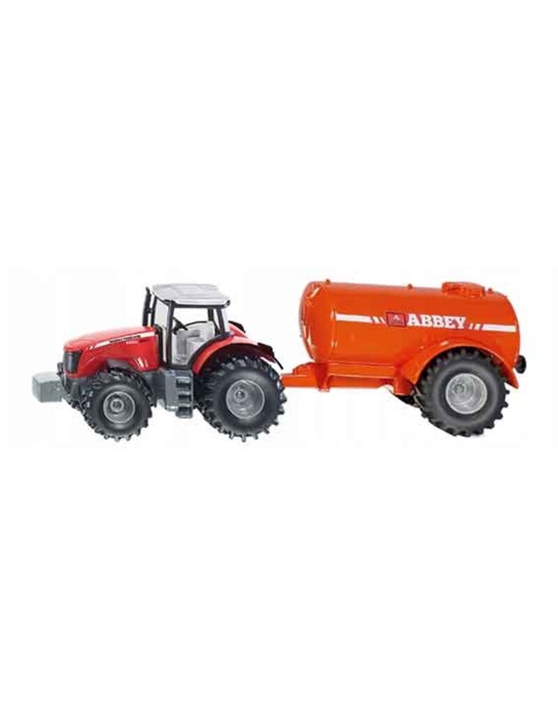 Siku Siku 2003 - Massey Ferguson tractor met eenassig giervat 1:50