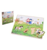 Tractor Ted Fien en Teun 80170 - Knopjes puzzel dieren