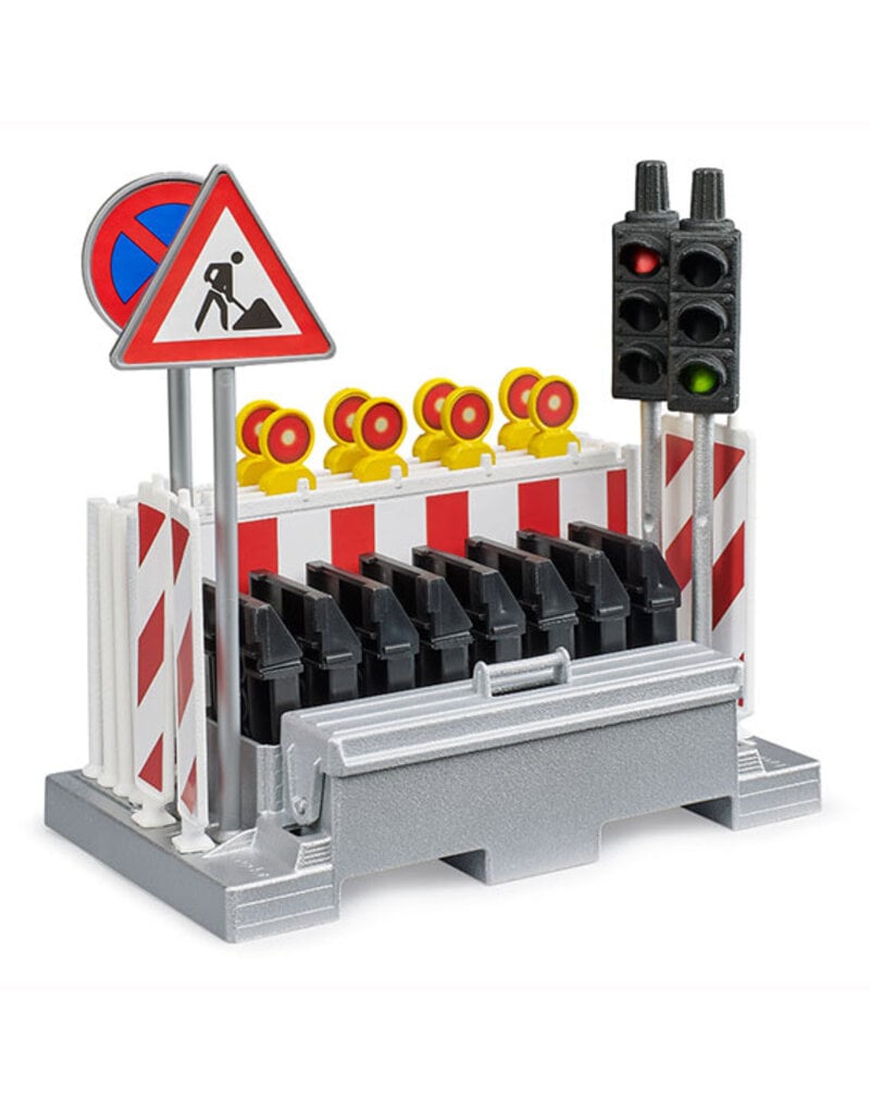 Bruder Bruder 62009 - Verkeersveiligheidsset met verkeerslichten