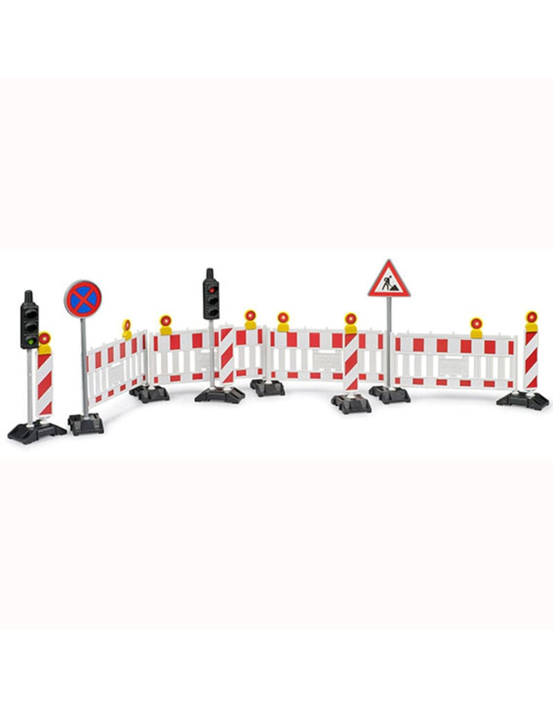 Bruder Bruder 62009 - Verkeersveiligheidsset met verkeerslichten