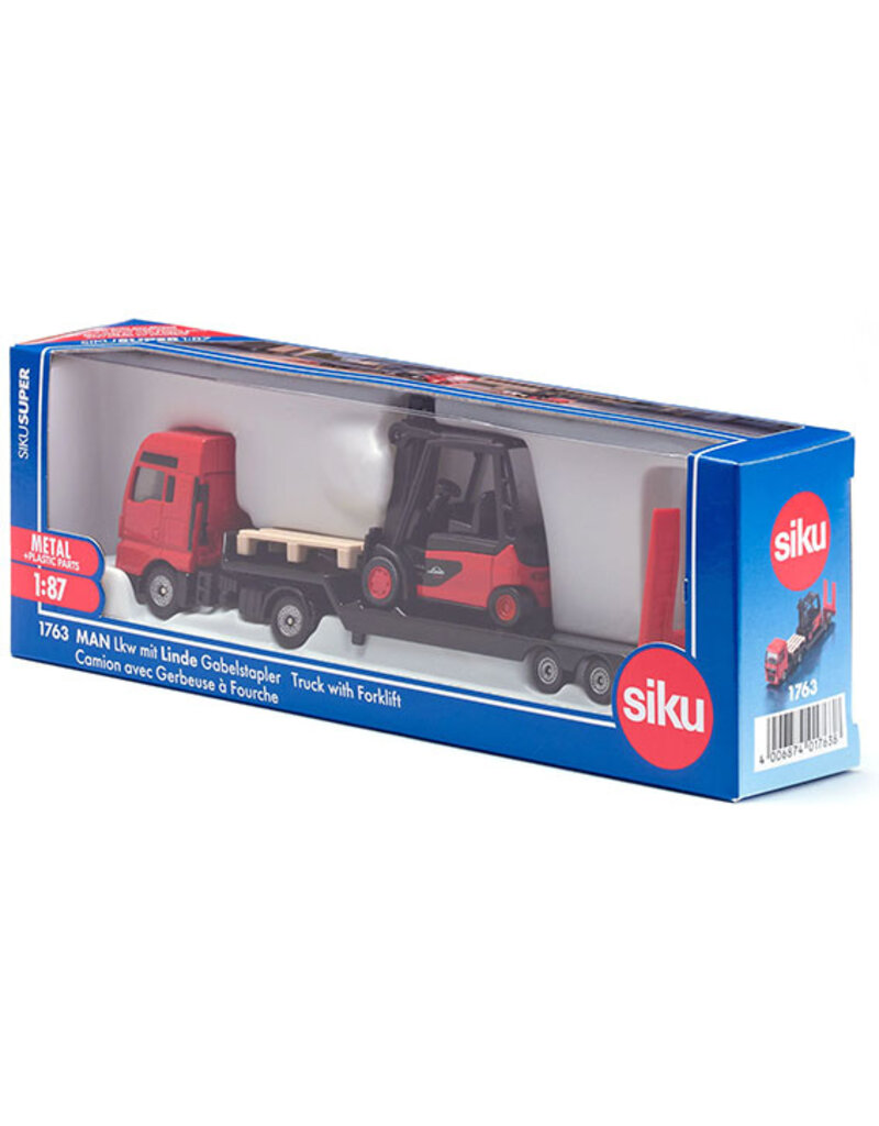 Siku Siku 1763 - MAN vrachtwagen met Linde heftruck 1:87