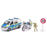 Siku Siku 2562 - Duitse politiebus, motor en flitspaal