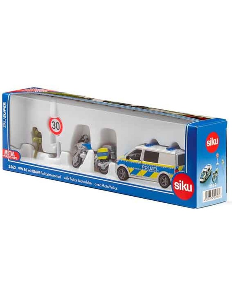 Siku Siku 2562 - Duitse politiebus, motor en flitspaal
