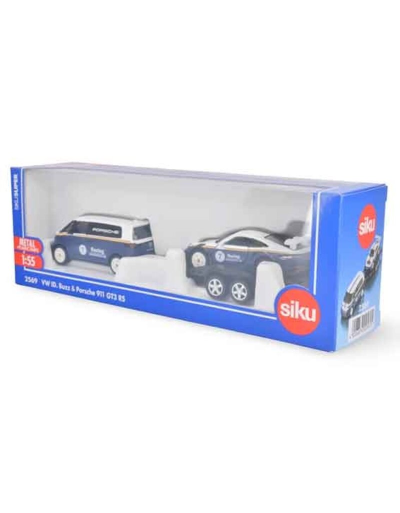 Siku Siku 2569 - VW ID. BUZZ met Porsche 911 GT3 RS Racing