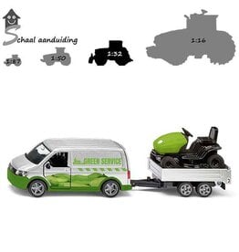Siku Siku 2005 - VW T6 met zitmaaier 1:50