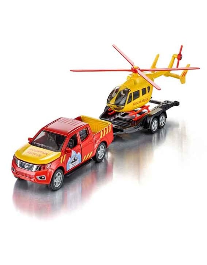 Siku Siku 2570 - Nissan Navara met helikopter