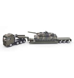 Siku Siku 8317 - Leger Vrachtwagen met dieplader en tank 1:87