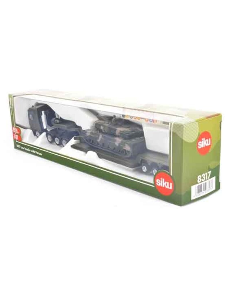 Siku Siku 8317 - Leger Vrachtwagen met dieplader en tank 1:87