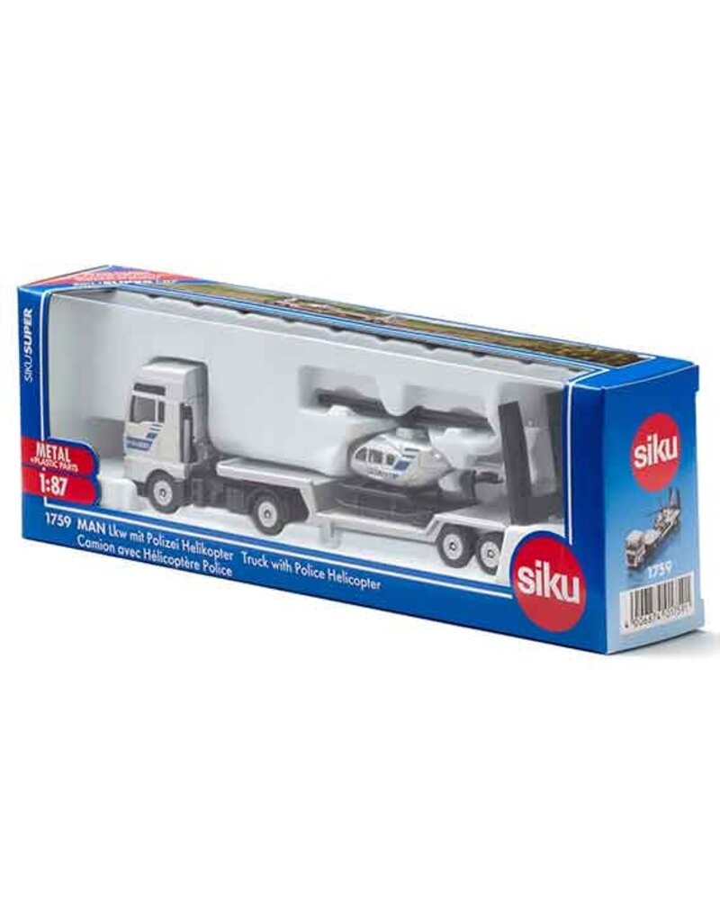 Siku Siku 1759 -MAN vrachtwagen met helicopter 1:87
