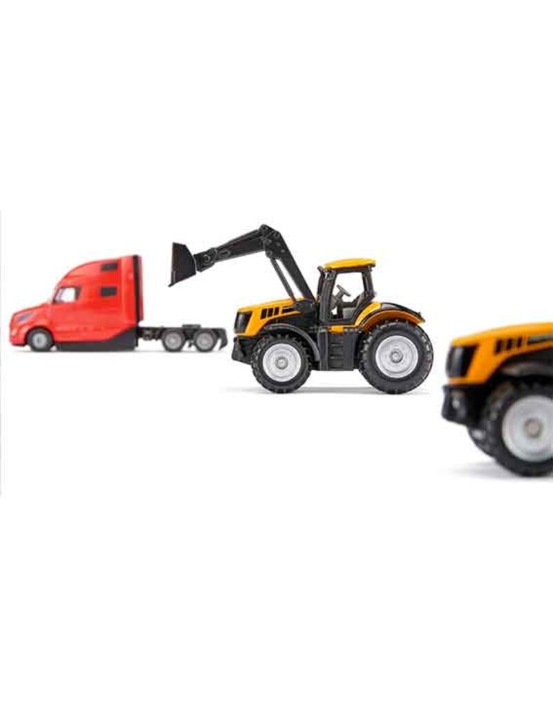 Siku Siku 1785 - Volvo vrachtwagen met dieplader en JCB tractors 1:87