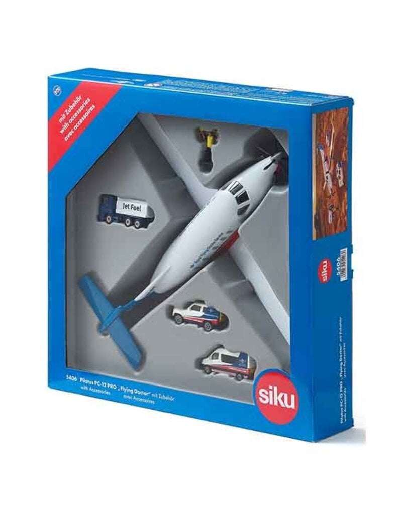 Siku Siku 5406 - SIKU World - Flying doctor vliegtuig met accessoires 1:50
