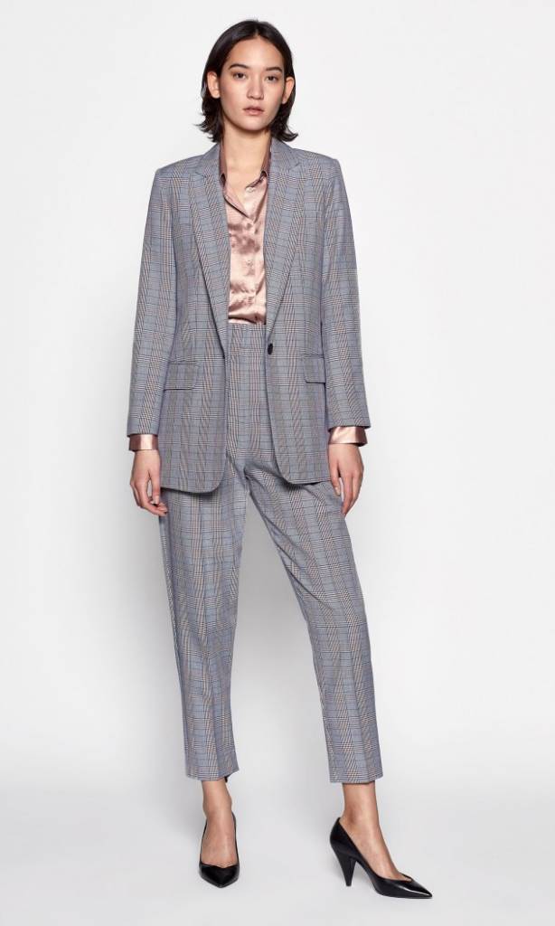 Equipment Marcelle trouser blue multi check - Objet Trouvé