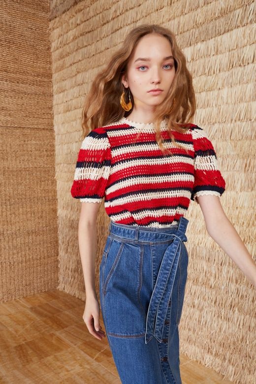 ulla johnson crochet top