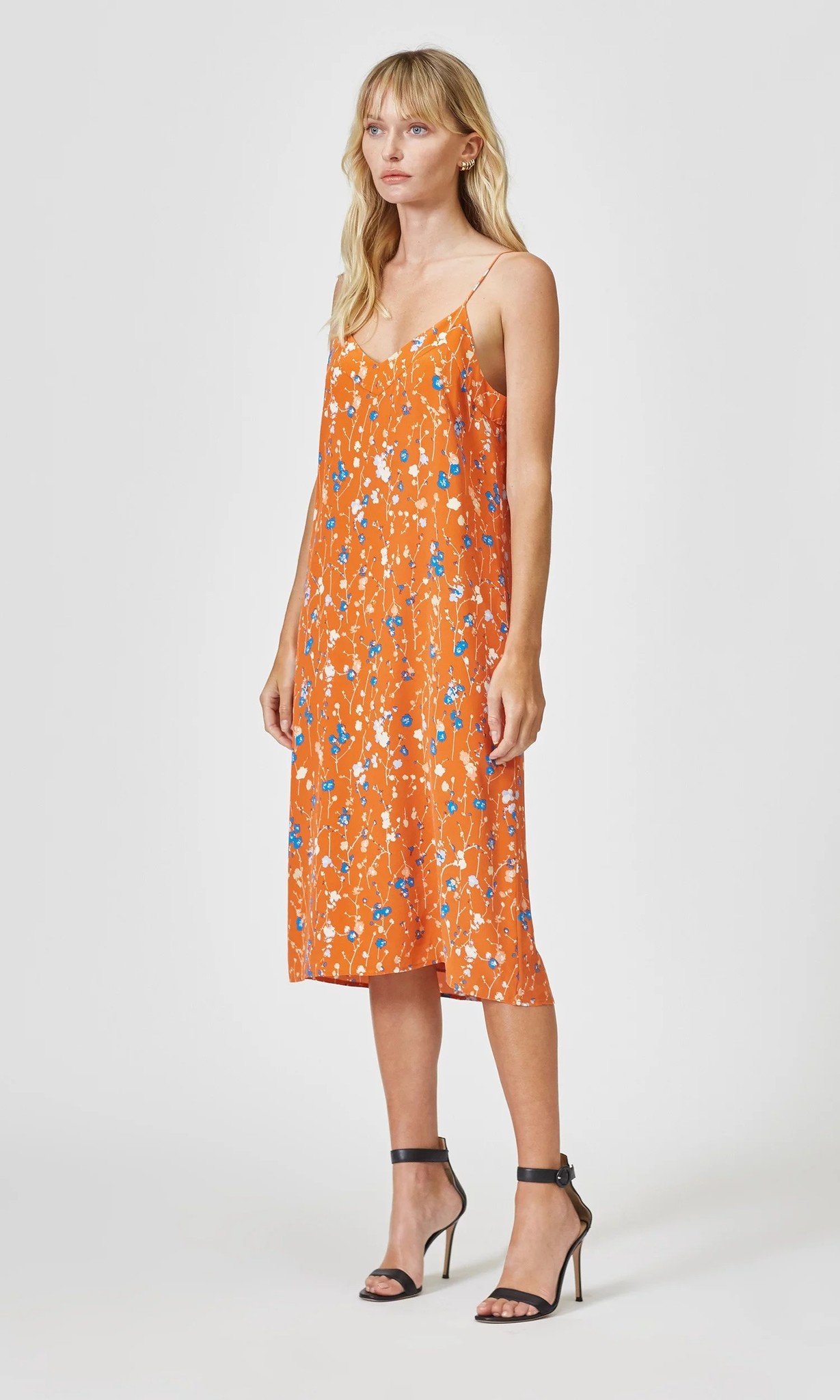 Equipment Jules Slip dress Orange Rust 