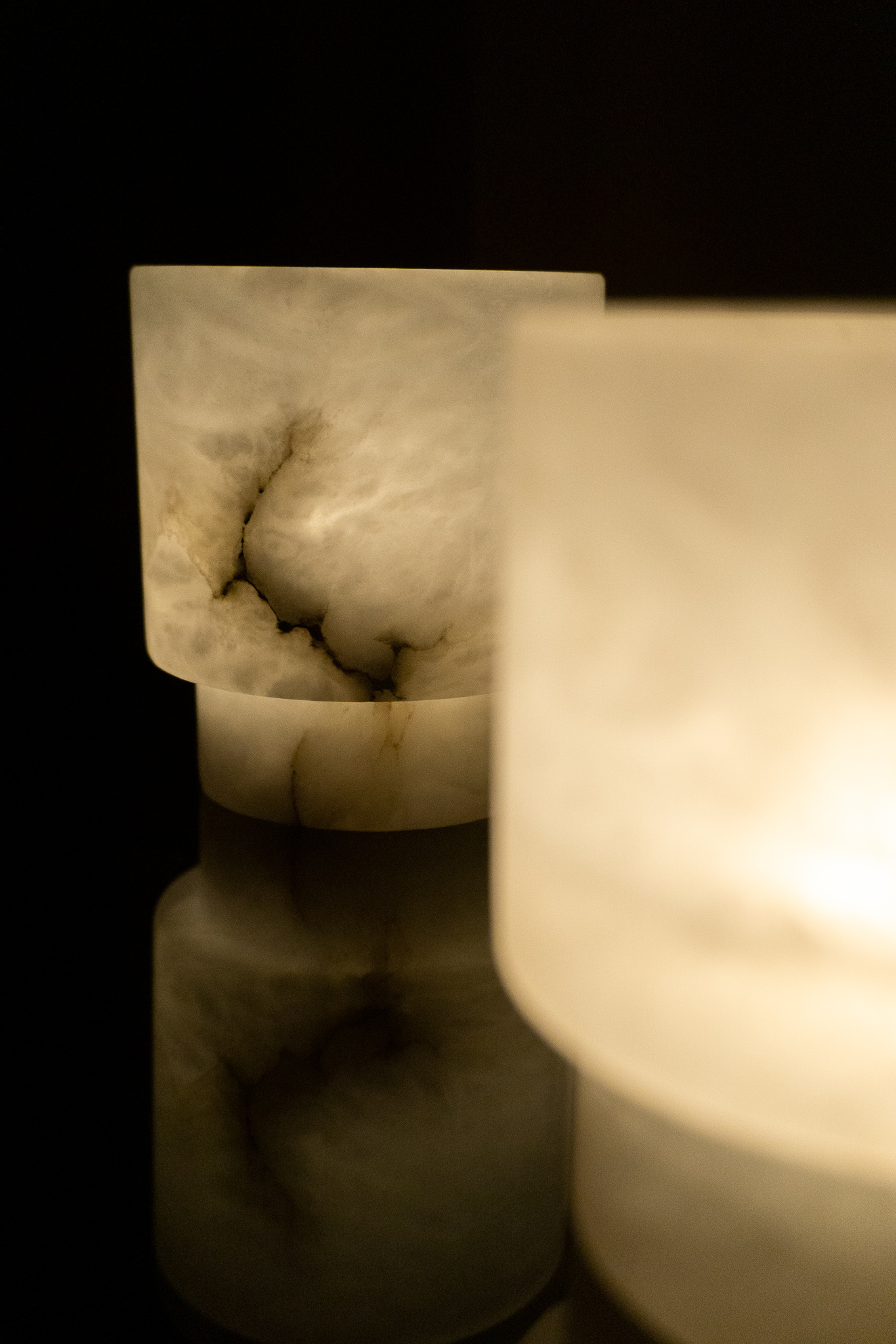 Alabaster Tlight holder S white