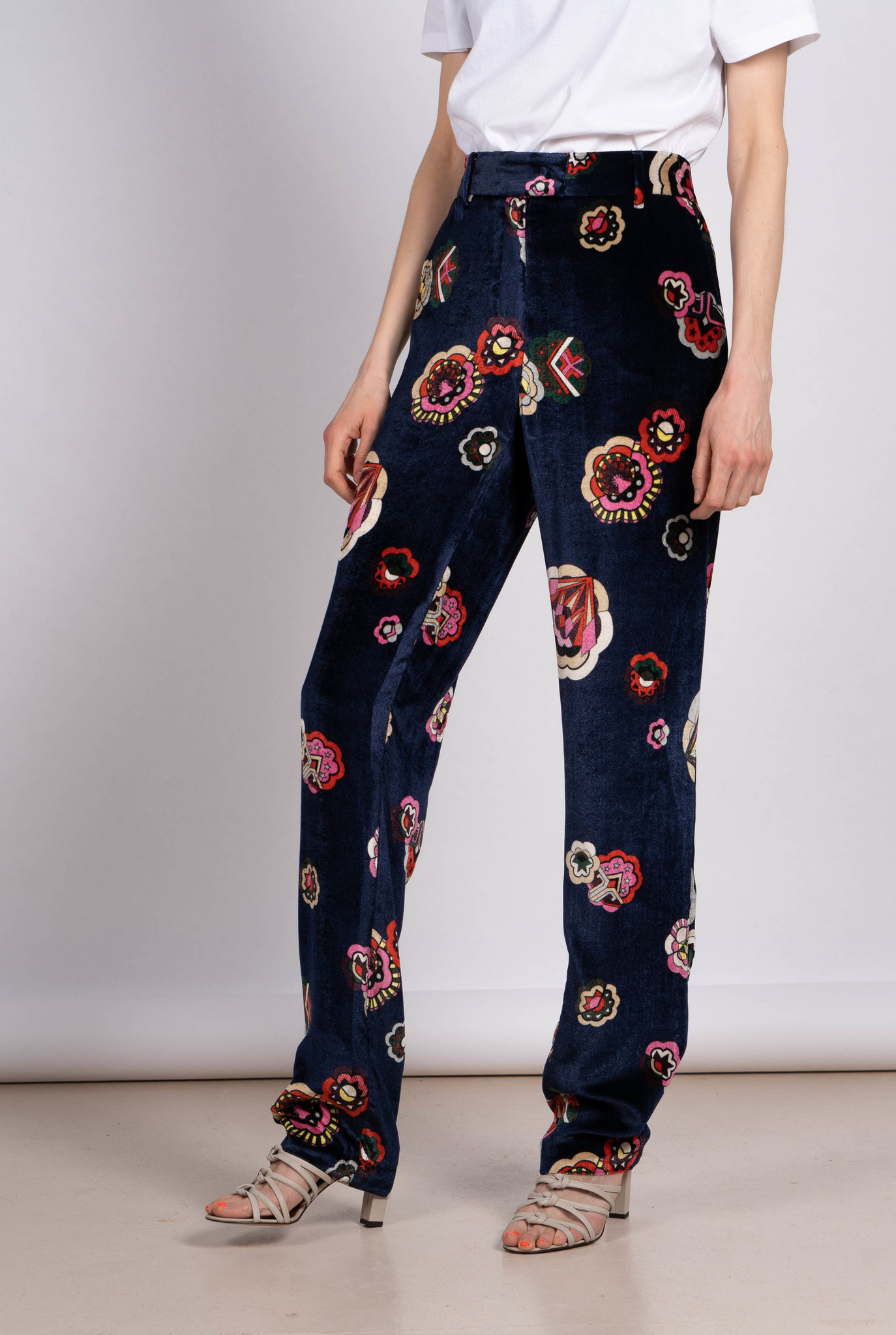 Floral print trouser