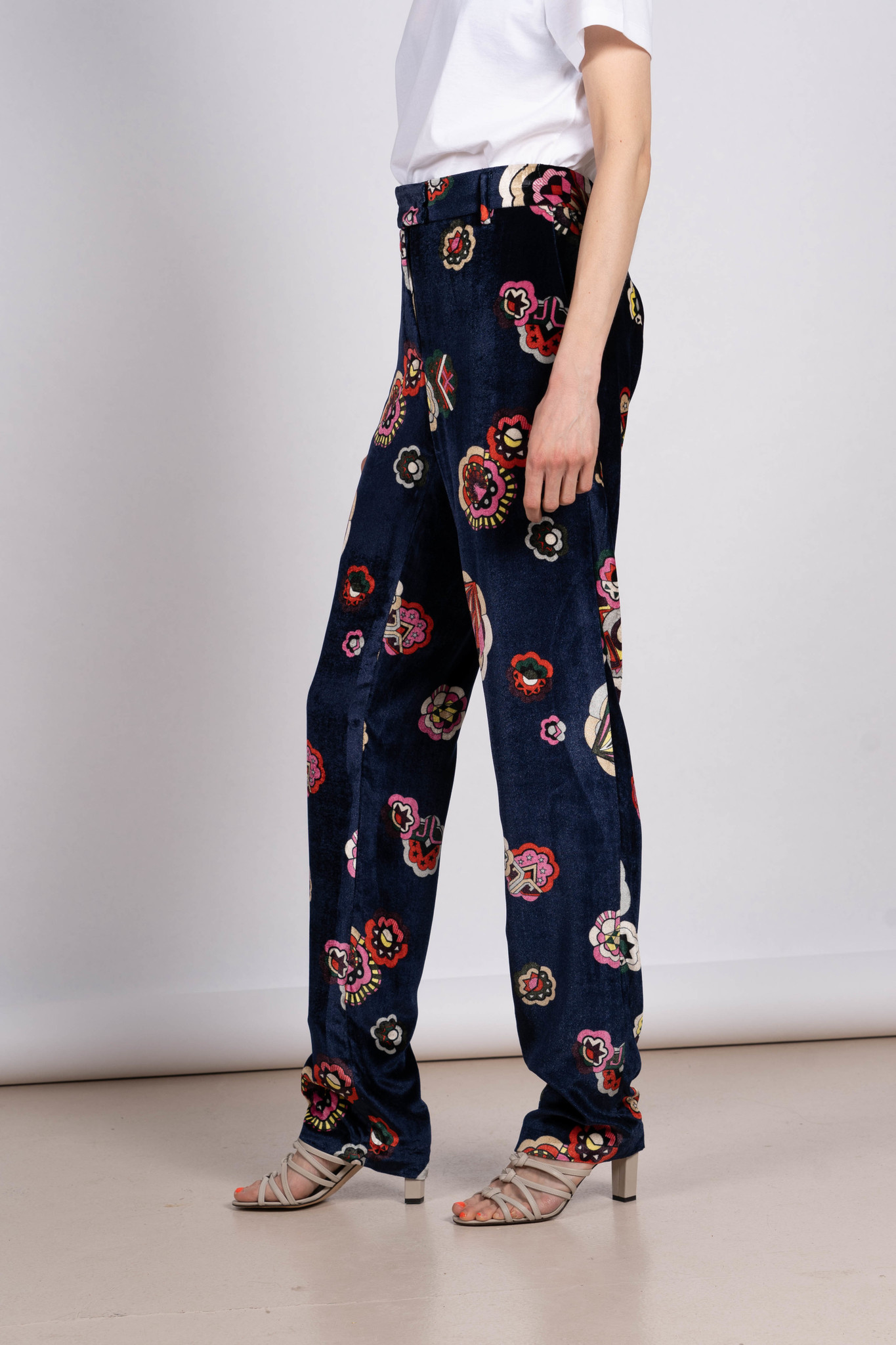 Floral print trouser