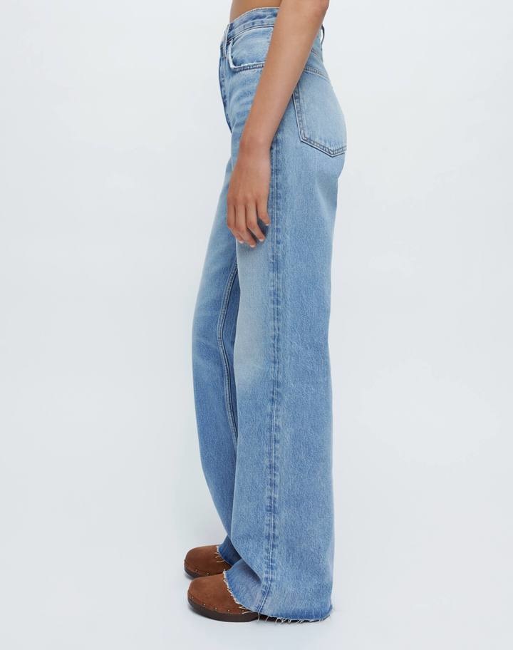 Re/Done Ultra High Rise Wide Leg jeans Fade - Objet Trouvé