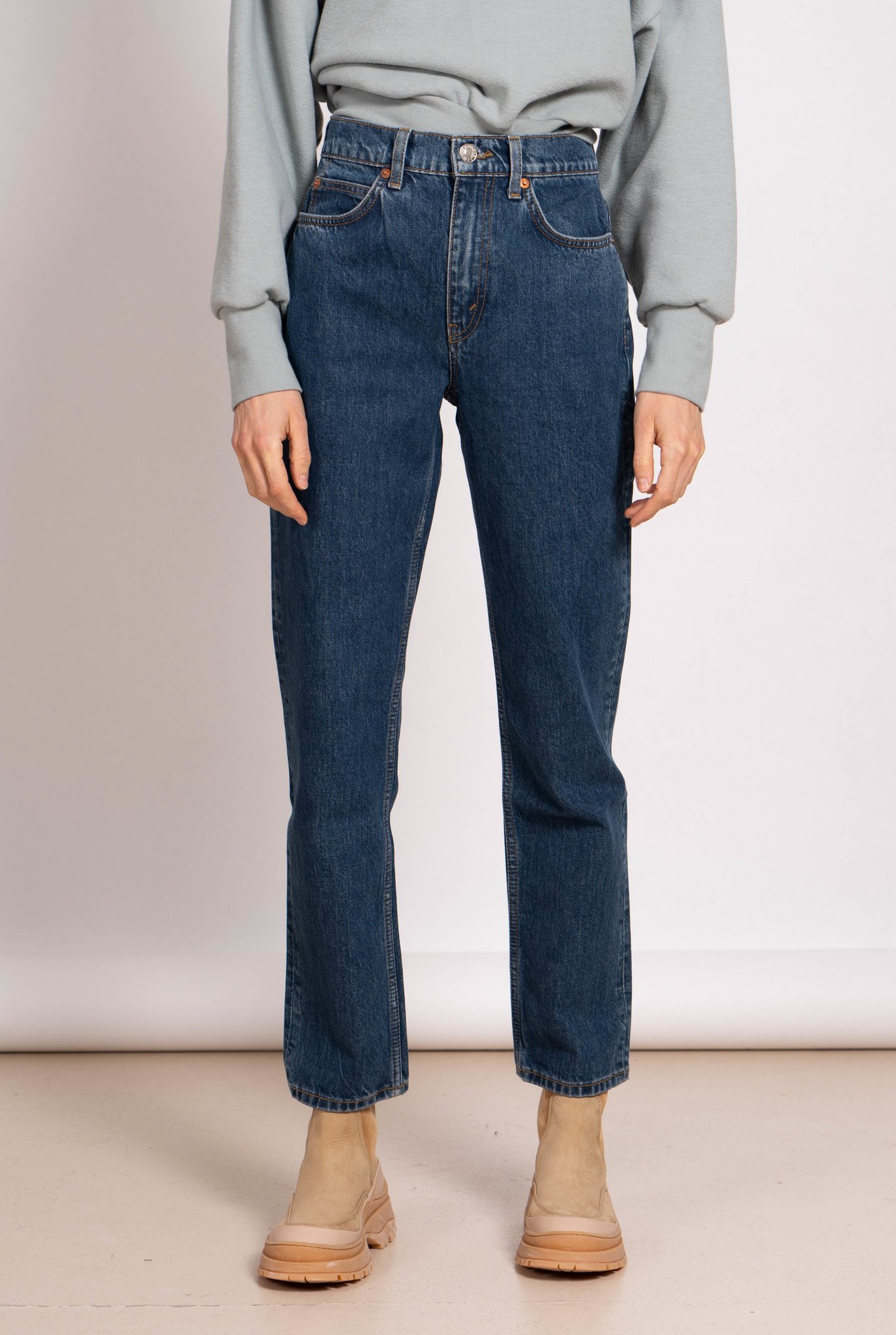 70s Straight jeans Rustic indigo