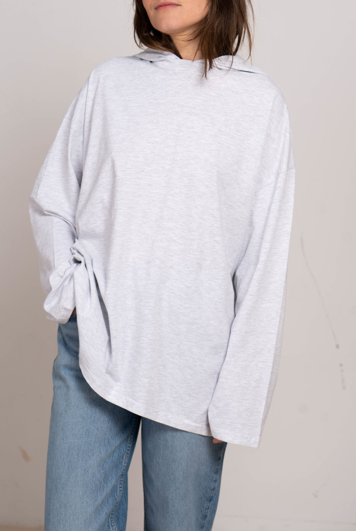 Hoodie t-shirt Grey Melange - Objet 