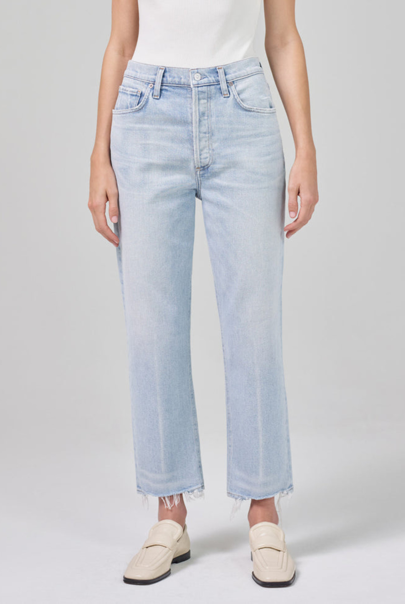 Florence Wide Jeans Sunbleach