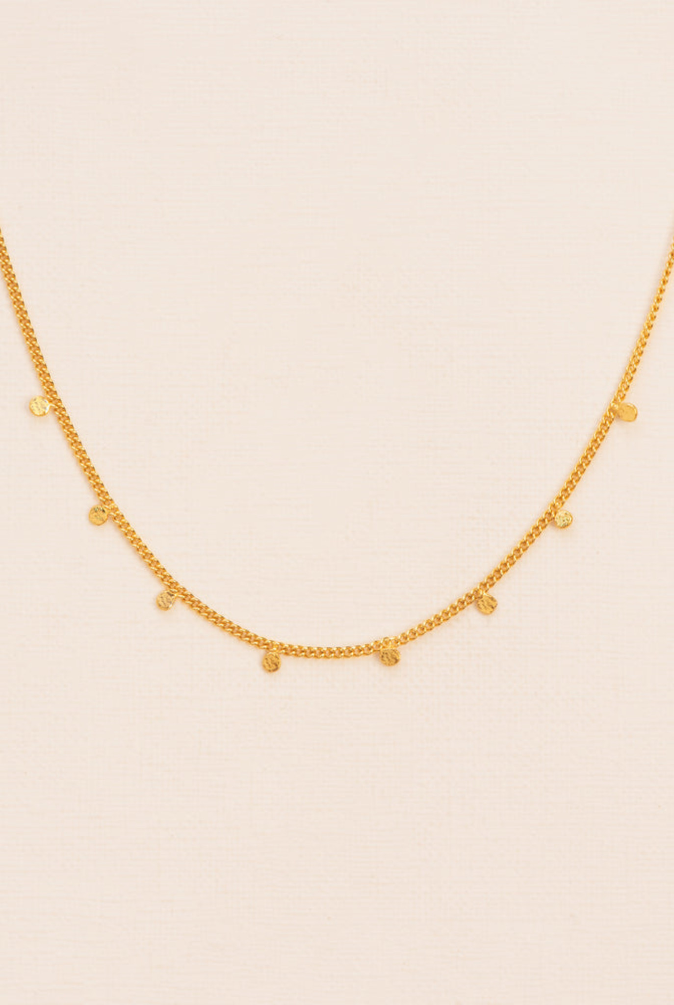Dots necklace gold plated