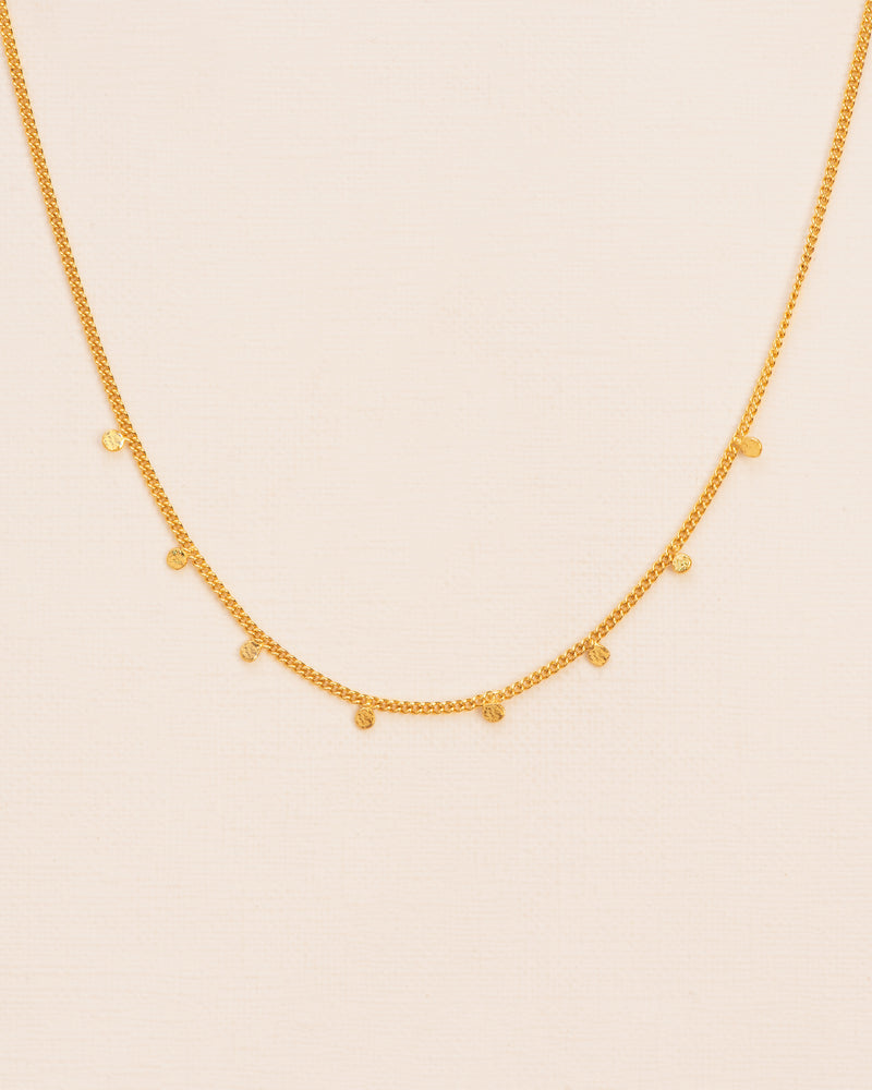 Dots necklace gold plated