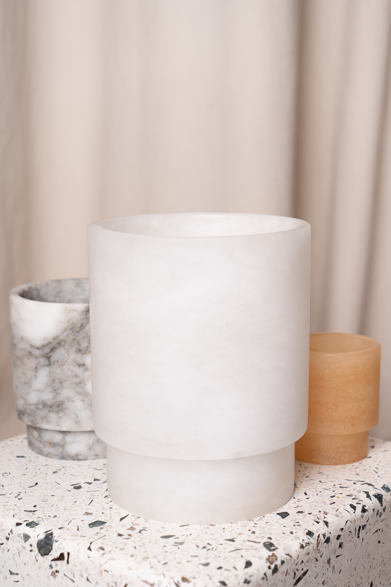 Alabaster TLight holder L white