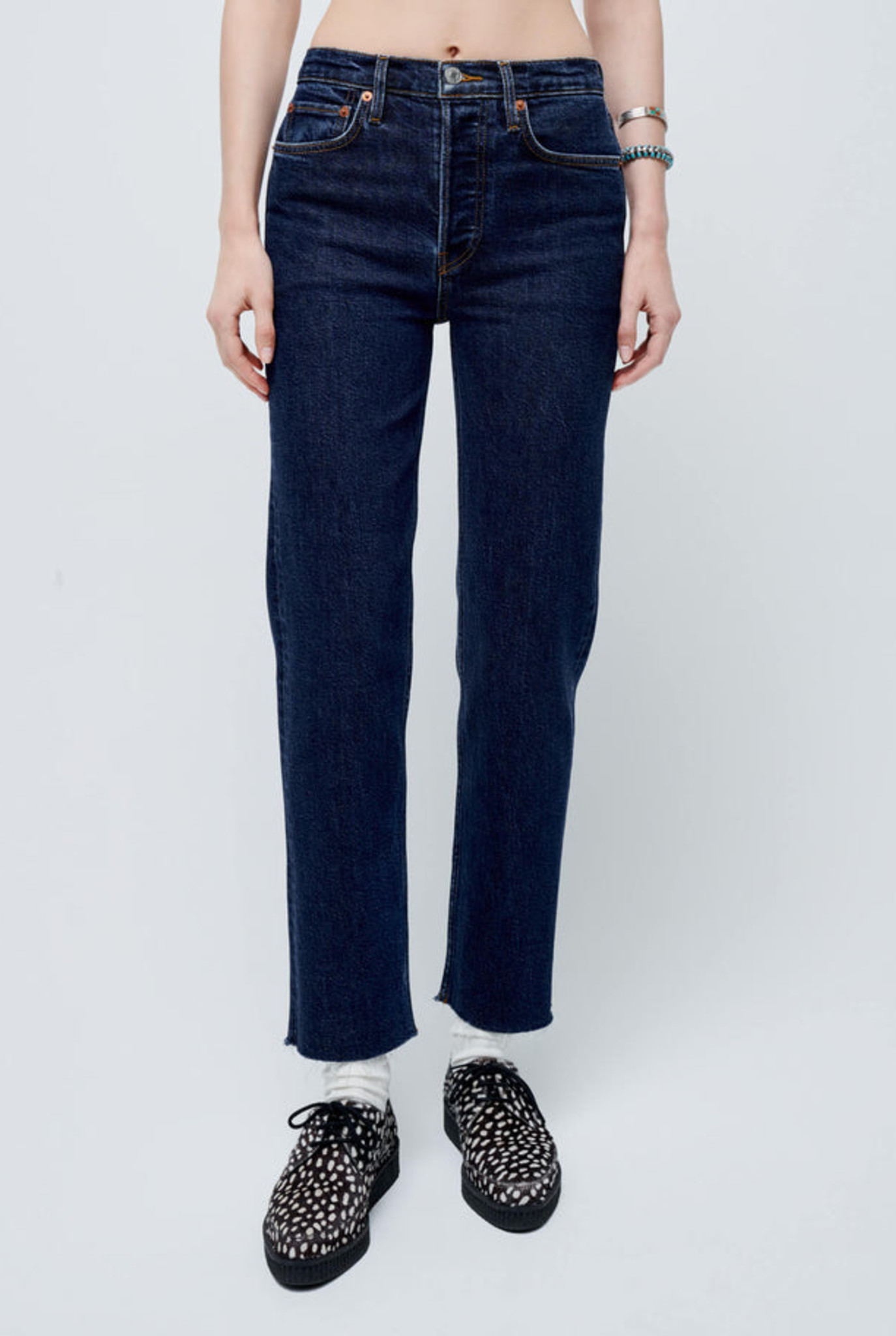 70s Stove Pipe jeans Dark Rinse