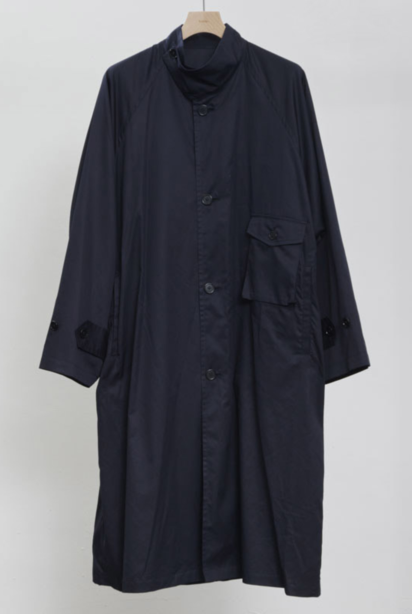 Stand collar coat Navy