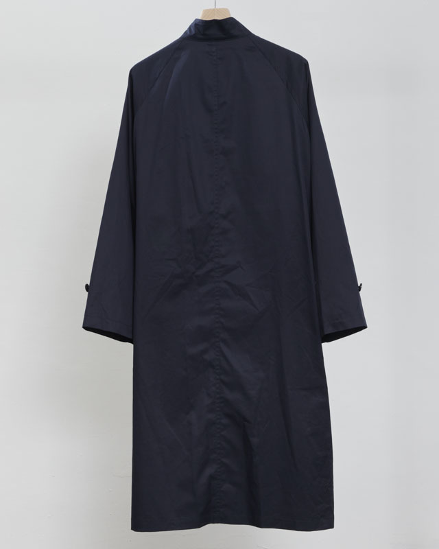 Ernie Palo Stand collar coat Navy