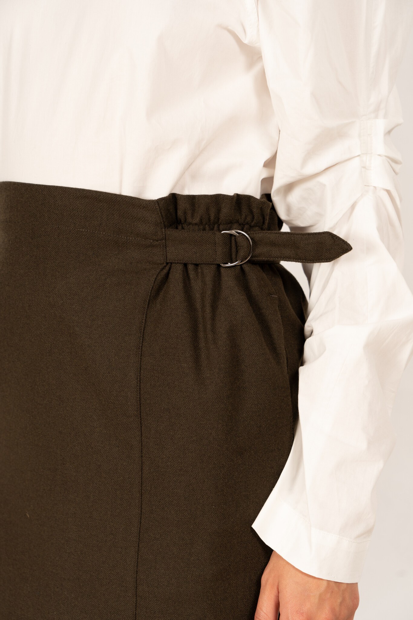 Side Buckle skirt Forest