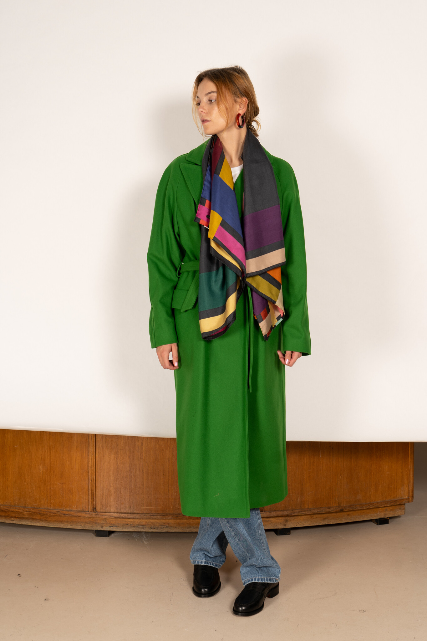 A.P.C. Florence coat Apple Green Objet Trouvé