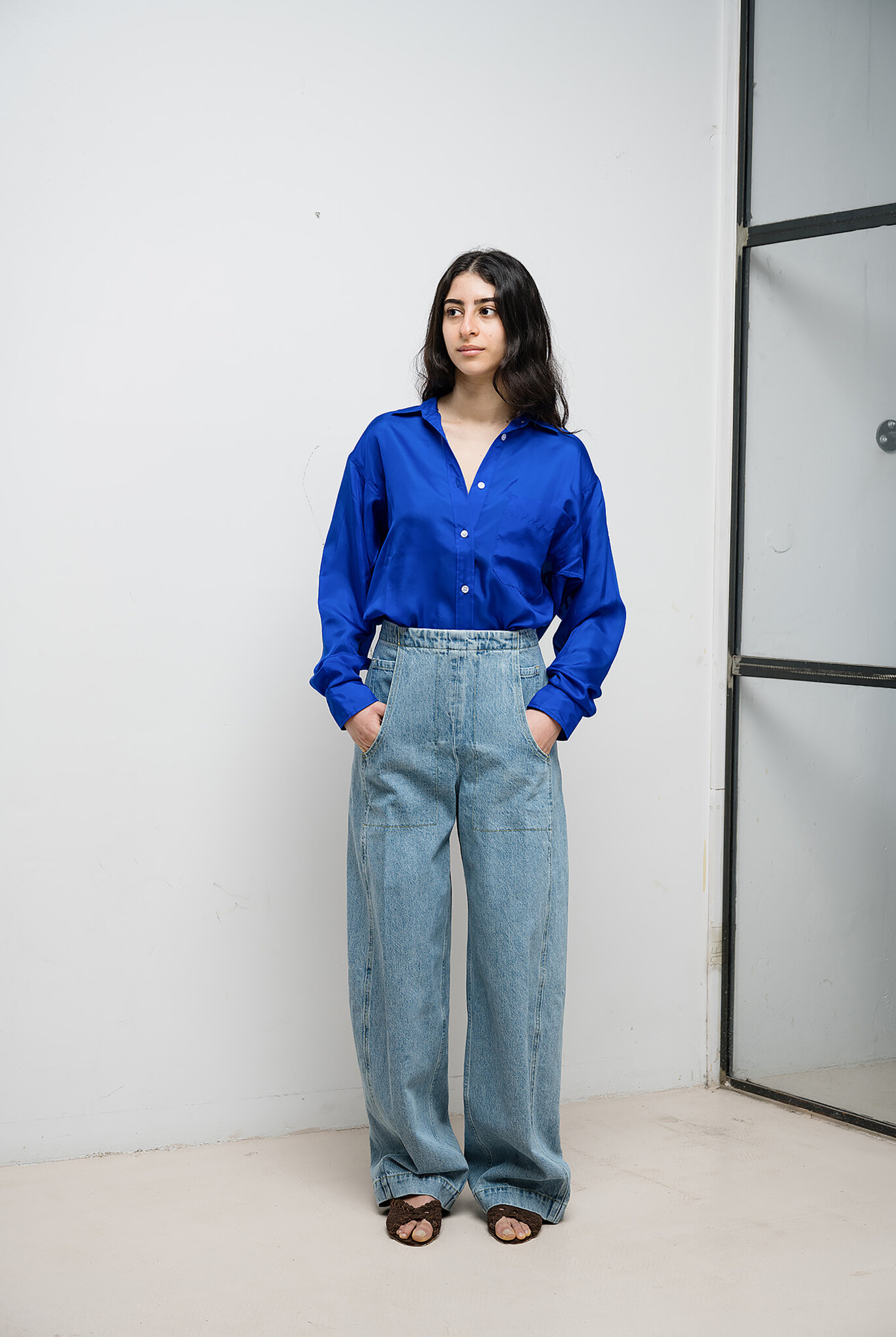 Tany pant Washed Mission Denim Celeste