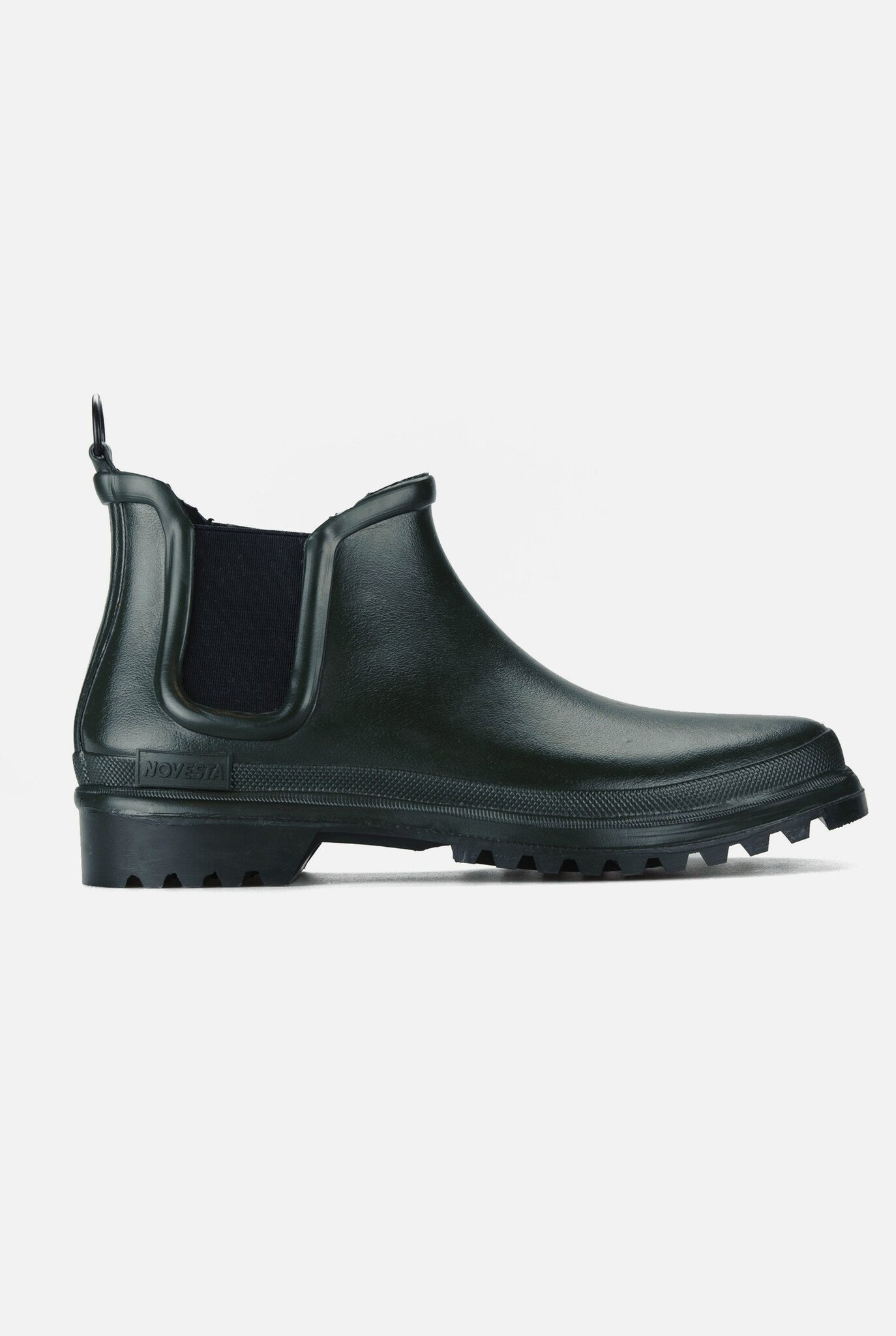 Rubber chelsea boots black