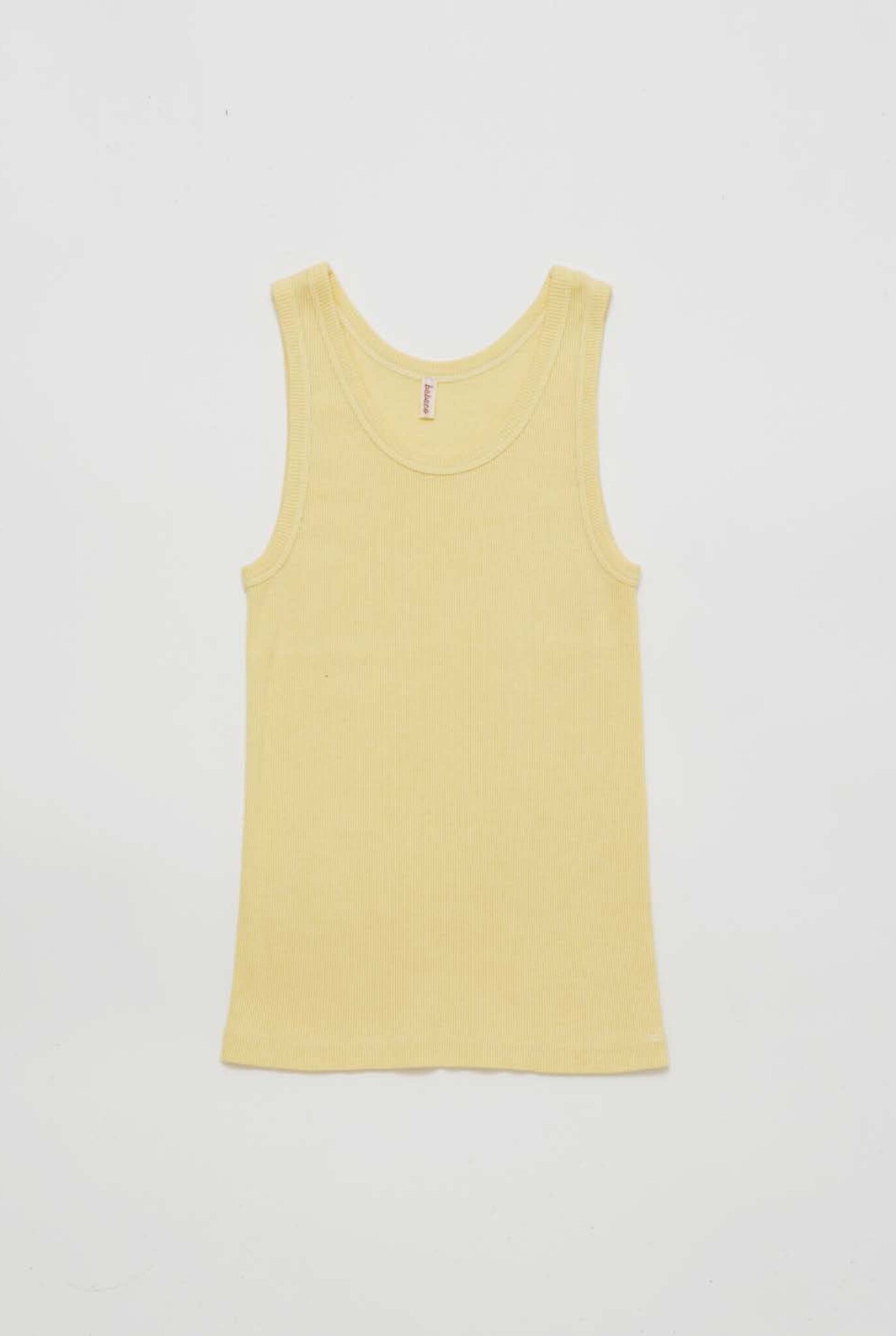 Fine Ribbed Cotton Silk tanktop Cream