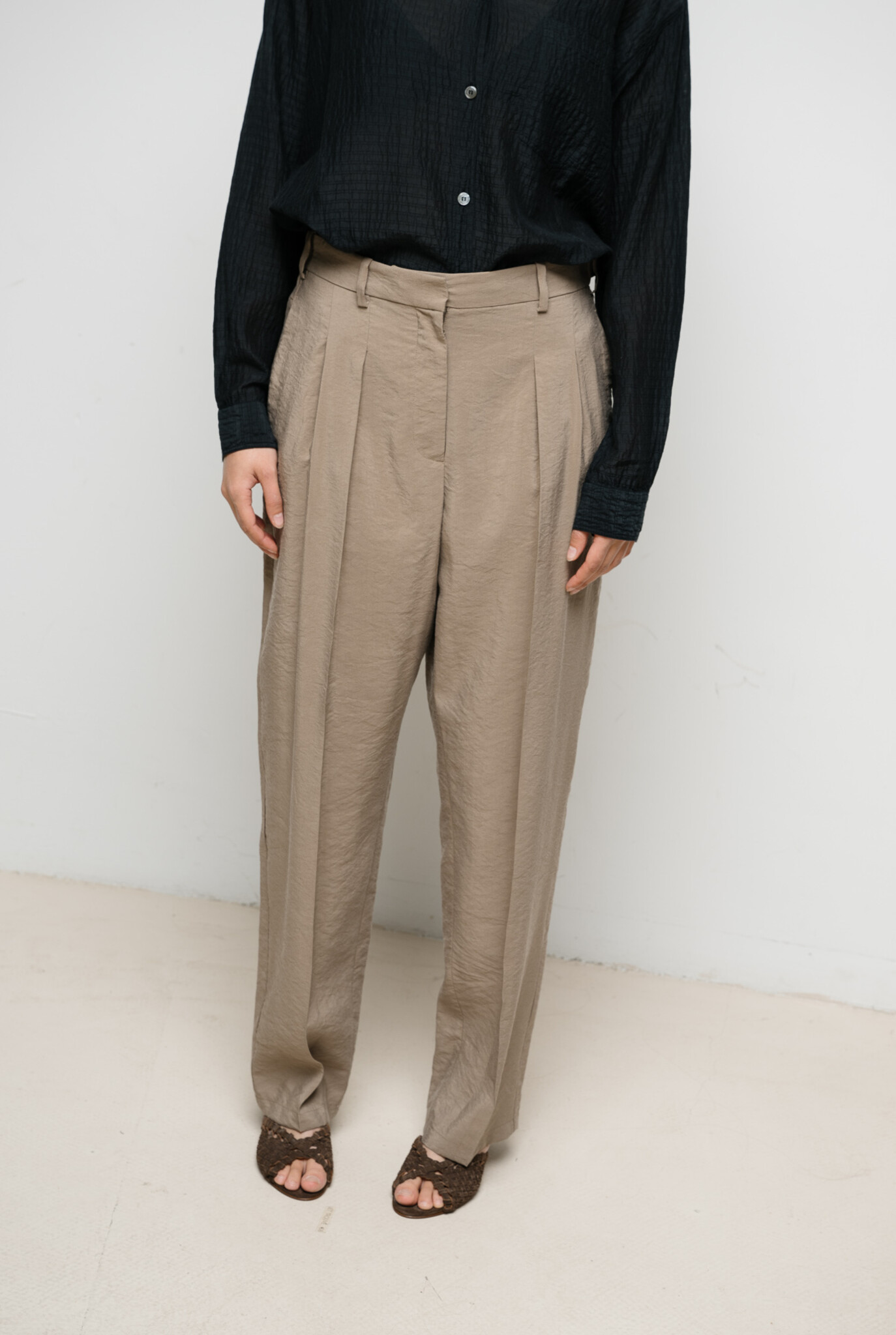 Tarn textured twill pants Frozen Mocha