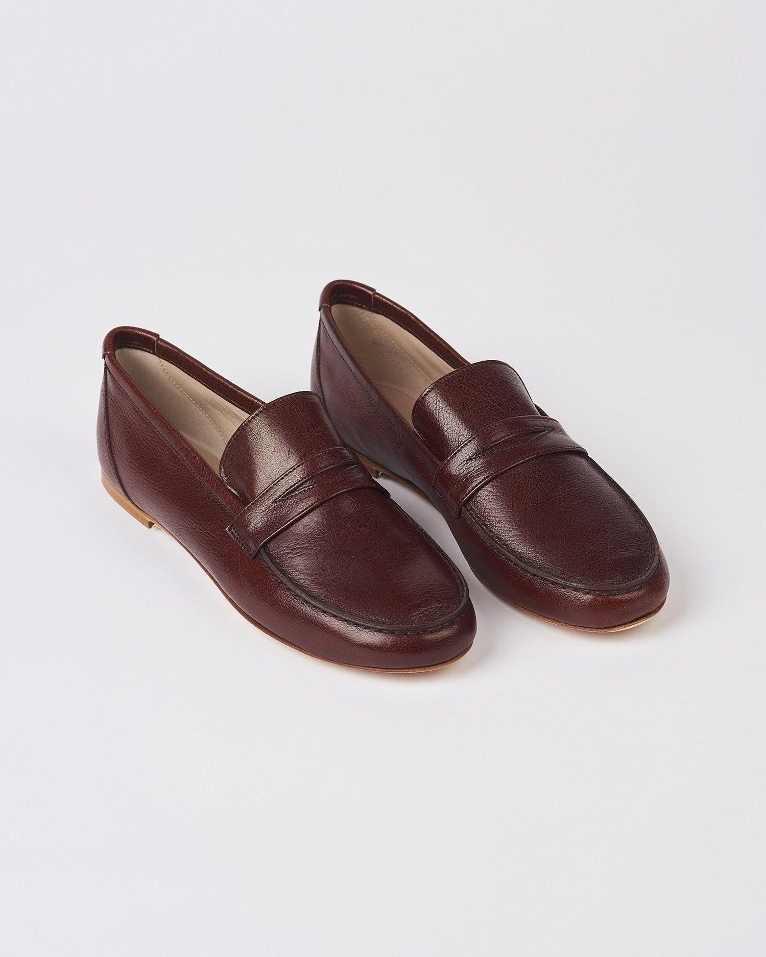 Jamie Haller Penny Loafer Leather Oxblood - Objet Trouvé