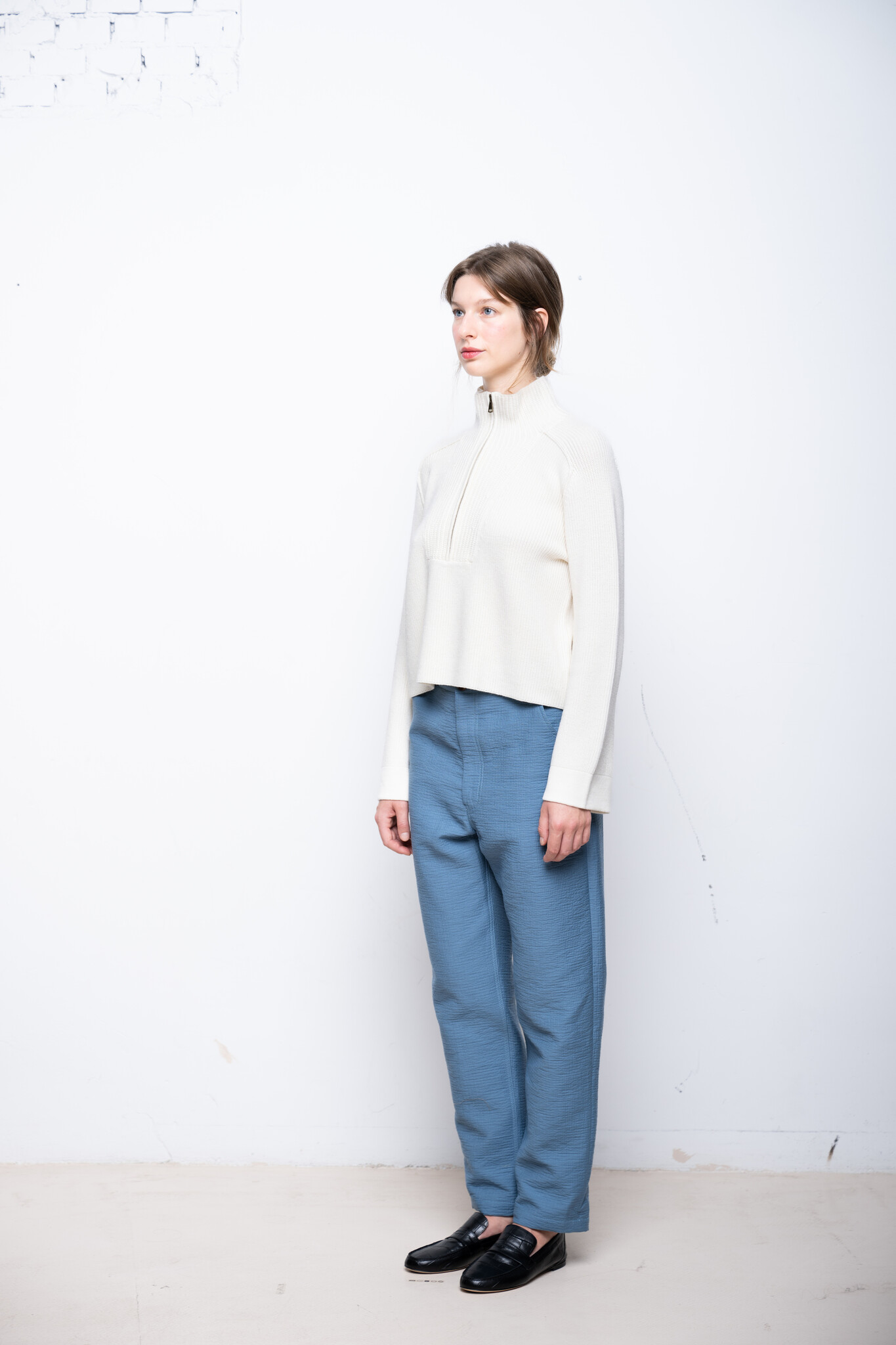 Pseudo pant Foam Chambray