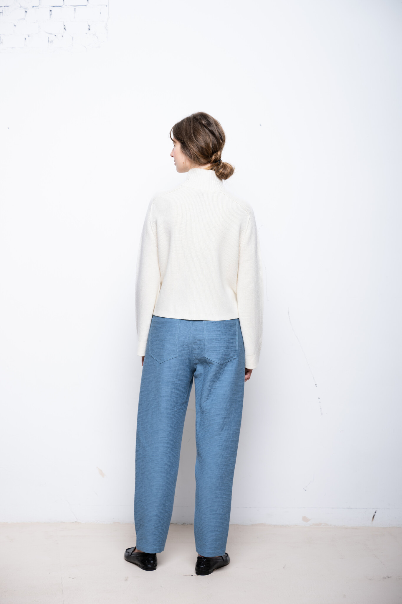 Pseudo pant Foam Chambray