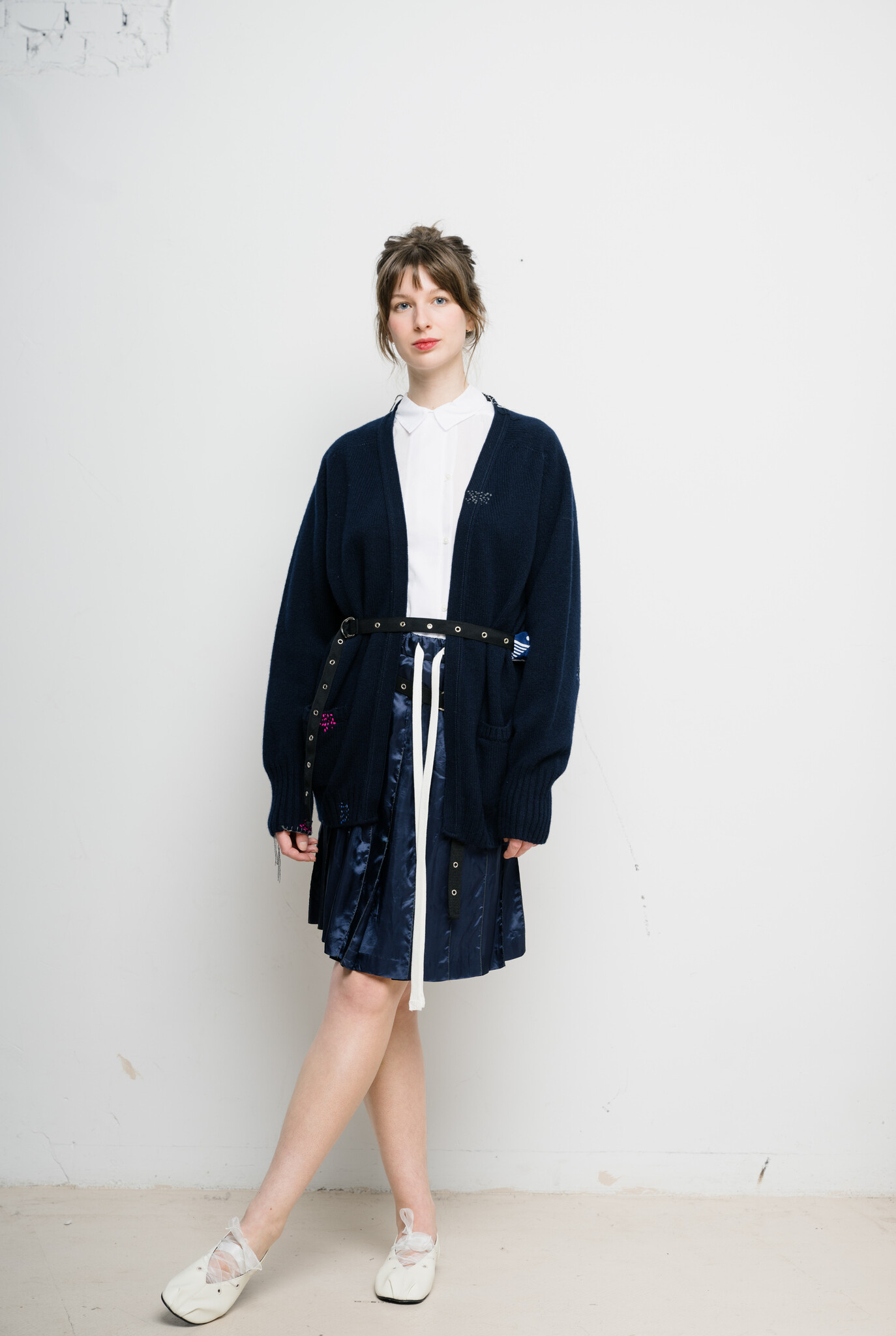 Sylvia Unisex Cardigan Navy