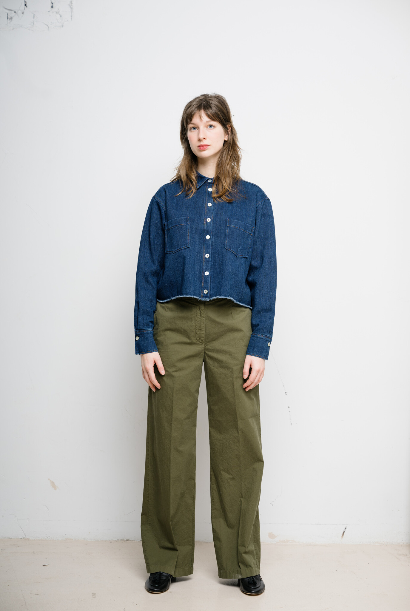 Moss green pants