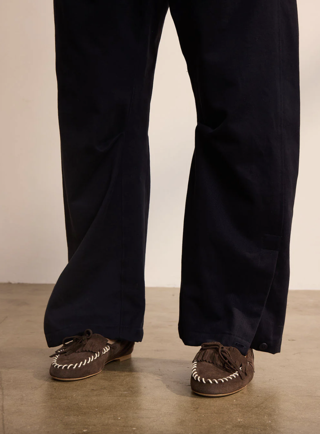 Camp loafer brown suede