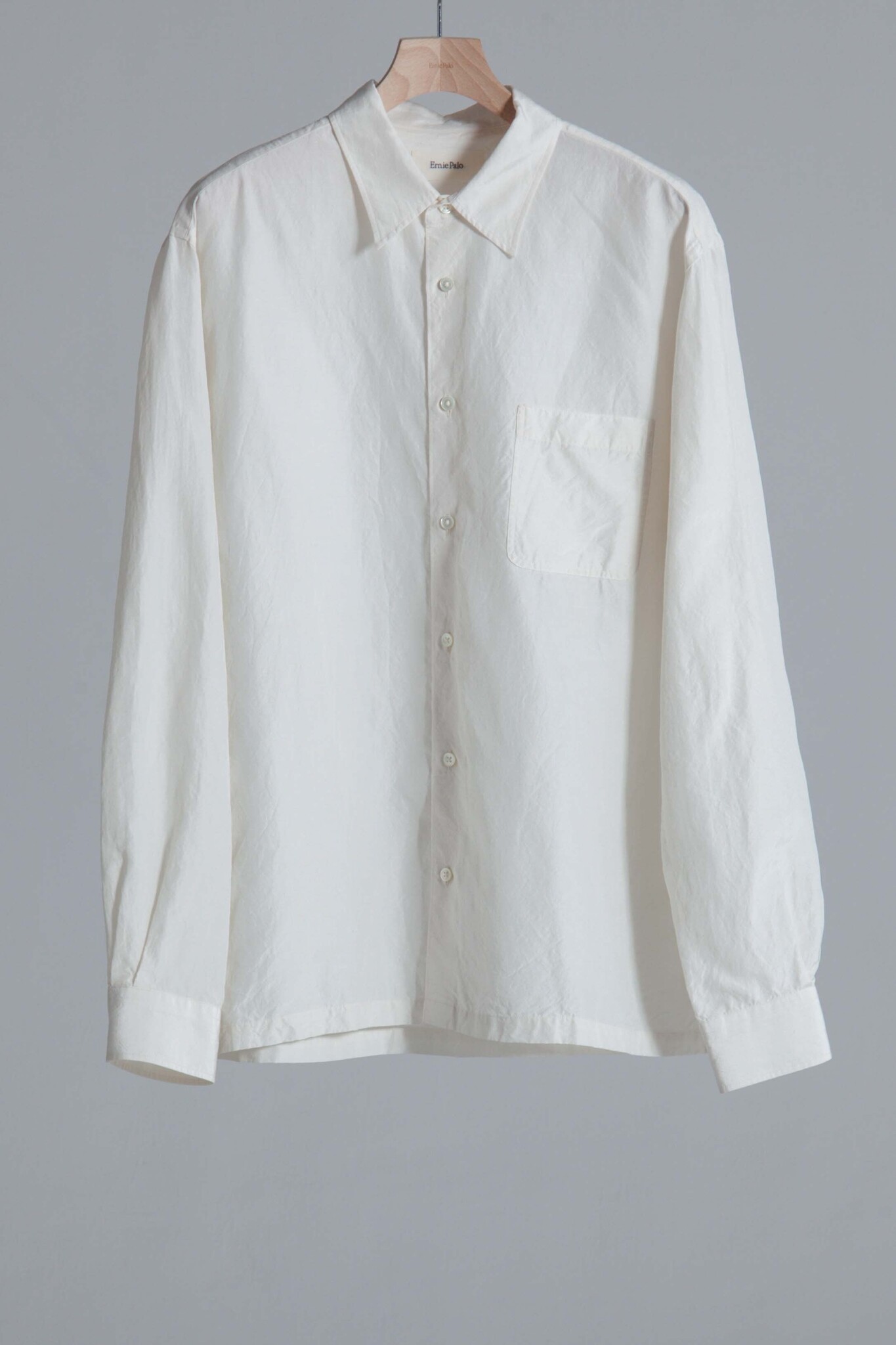Silk Linen Shirt Ivory