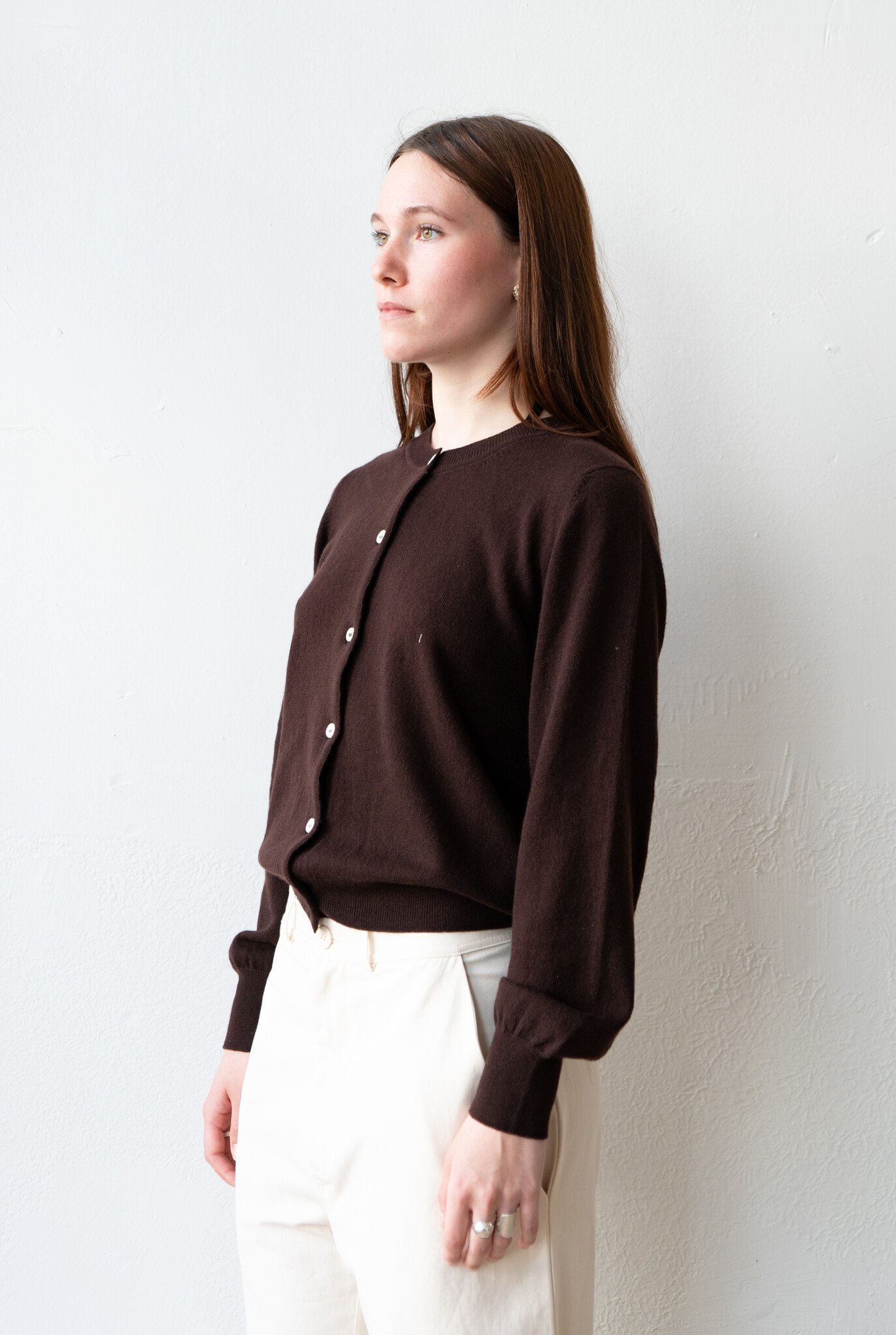 Enya Cardigan Dark Brown