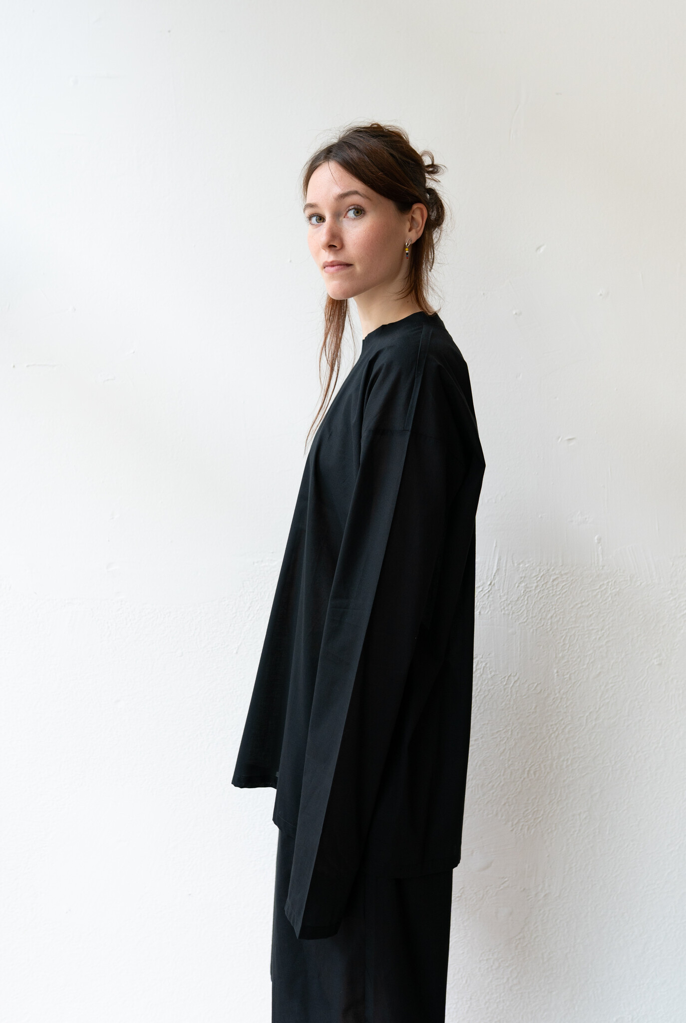 LOL Mini LS Black Voile Cotton