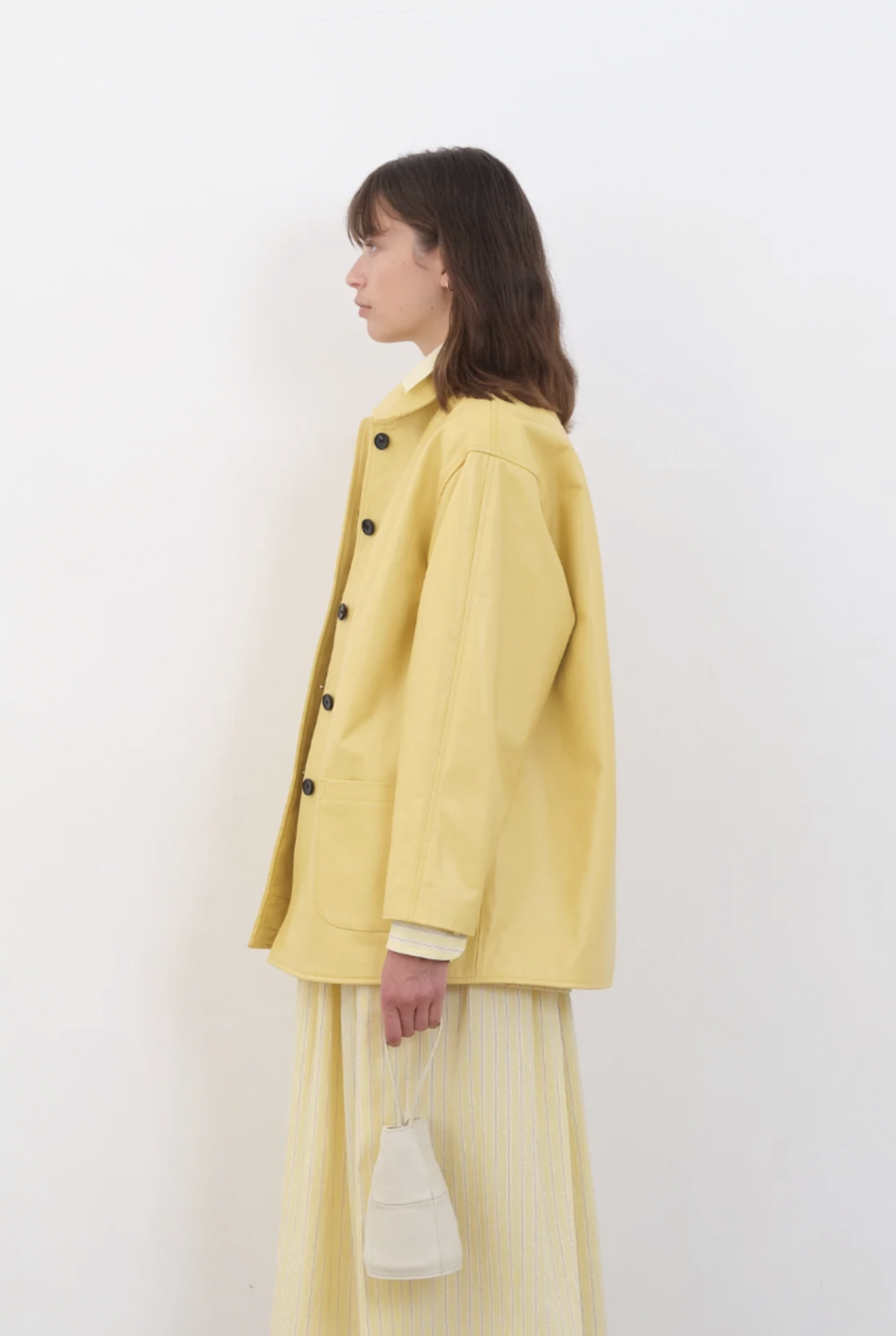 Leather Quinn Jacket Valencia Lemon